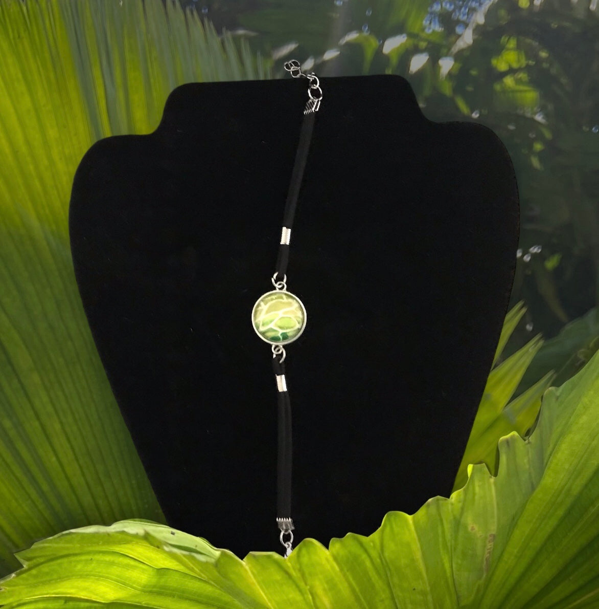 Suede Acrylic Bracelet