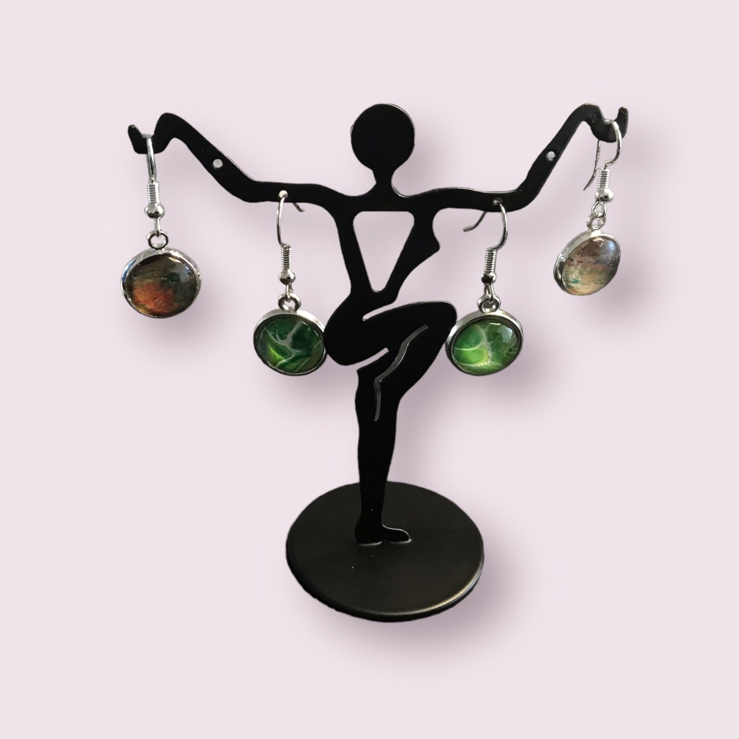 Acrylic Pour Earrings