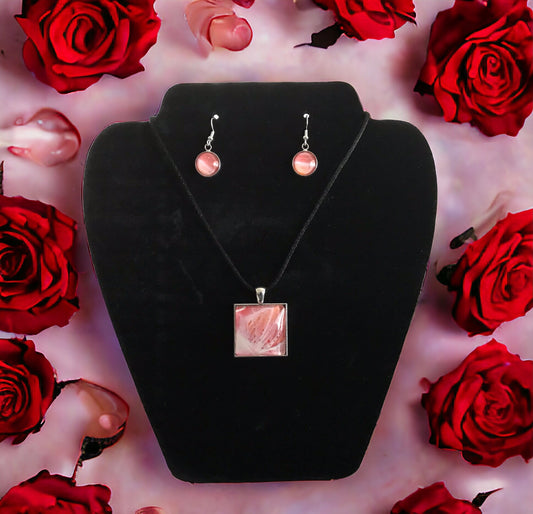 Wearable Art Jewelry Set-Sunset Striations