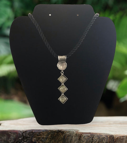 Cabochon and Acrylic Pendant